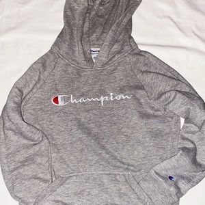 kids champion grey hoodie 💈